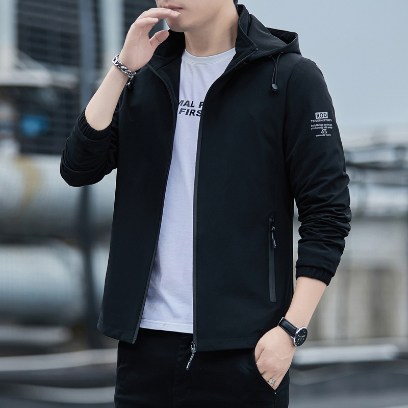 Men's jacket, 2022 new autumn top wear, cool workwear, hooded outerwear, jacket, men's fashion trend