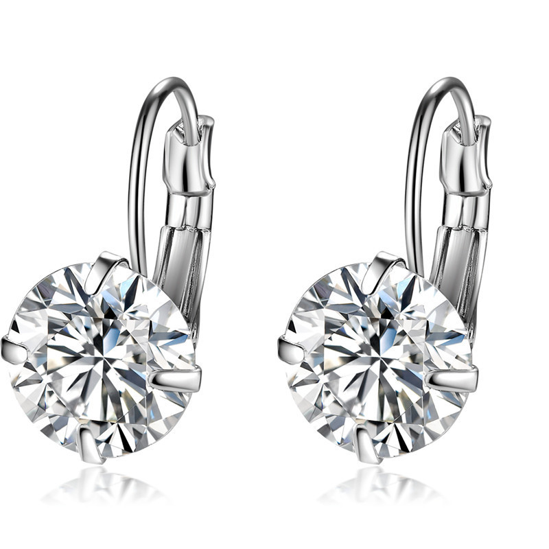 Kashi cross-border best-selling stud earrings, zircon earrings, earrings, crystal earrings, versatile and niche jewelry from European and American factories Item Picture