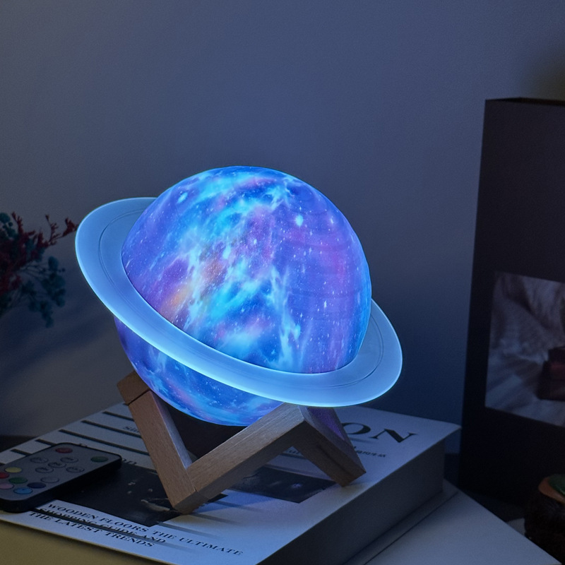 Saturn Ring Dream Bluetooth Speaker Desktop Home Subwoofer 2023 New Upgrade 3D Cross-border hifi Lighting and Sound Specification image