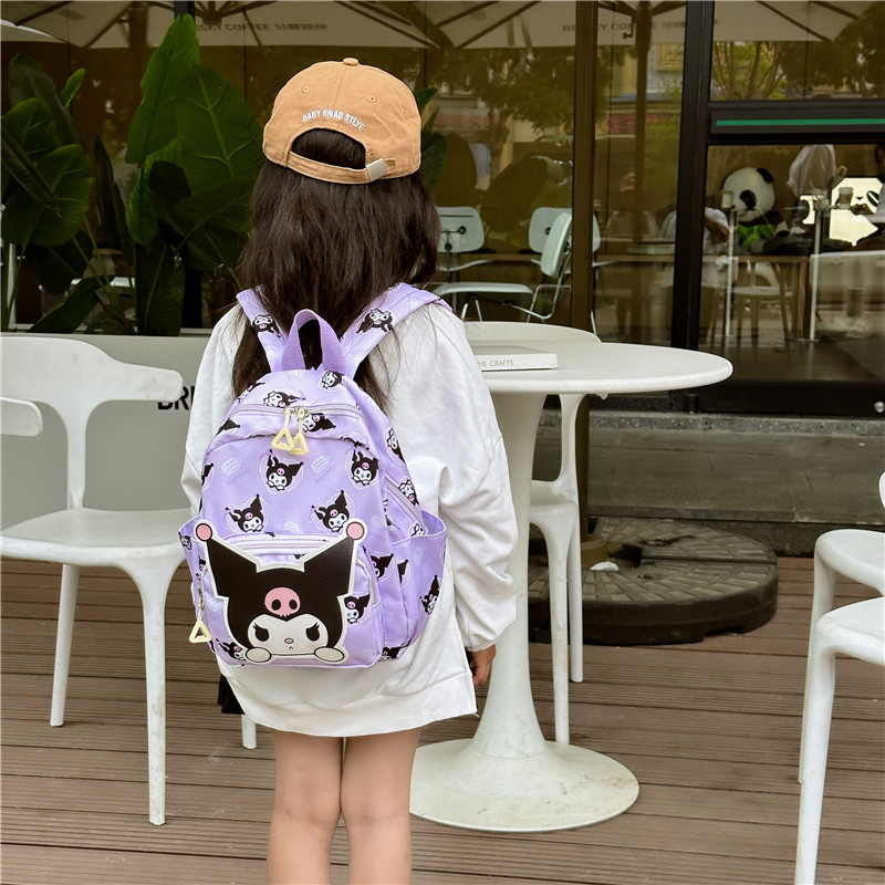 New cartoon children's schoolbag, Kuromi Pacha Dog backpack, cute student backpack, large-capacity children's schoolbag Application Scenario