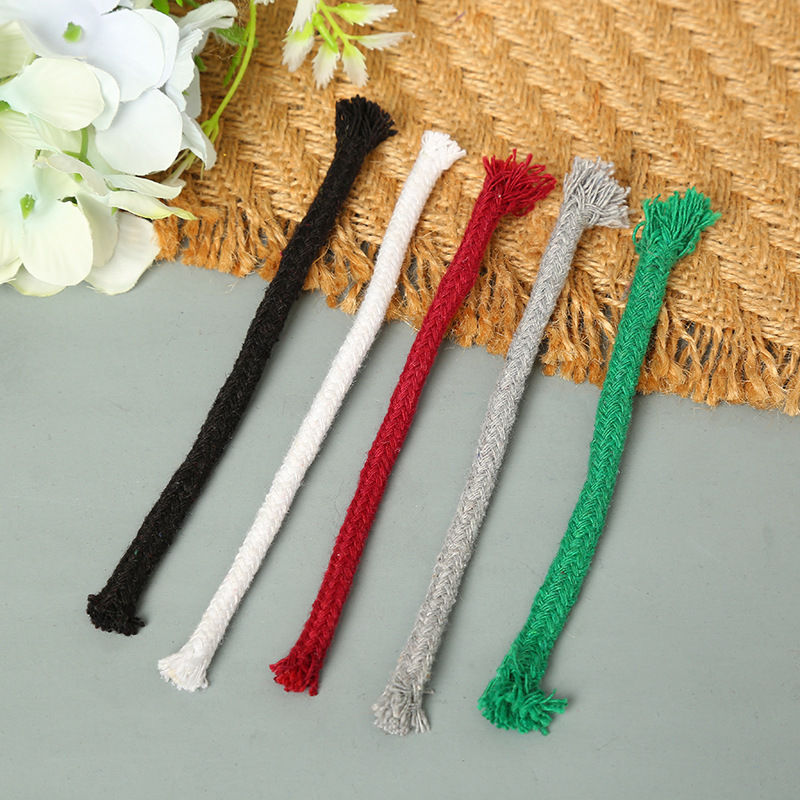 厂家现货5MM彩色16锭包芯棉绳服装辅料DIY编织颜色规格可选批发一件代发