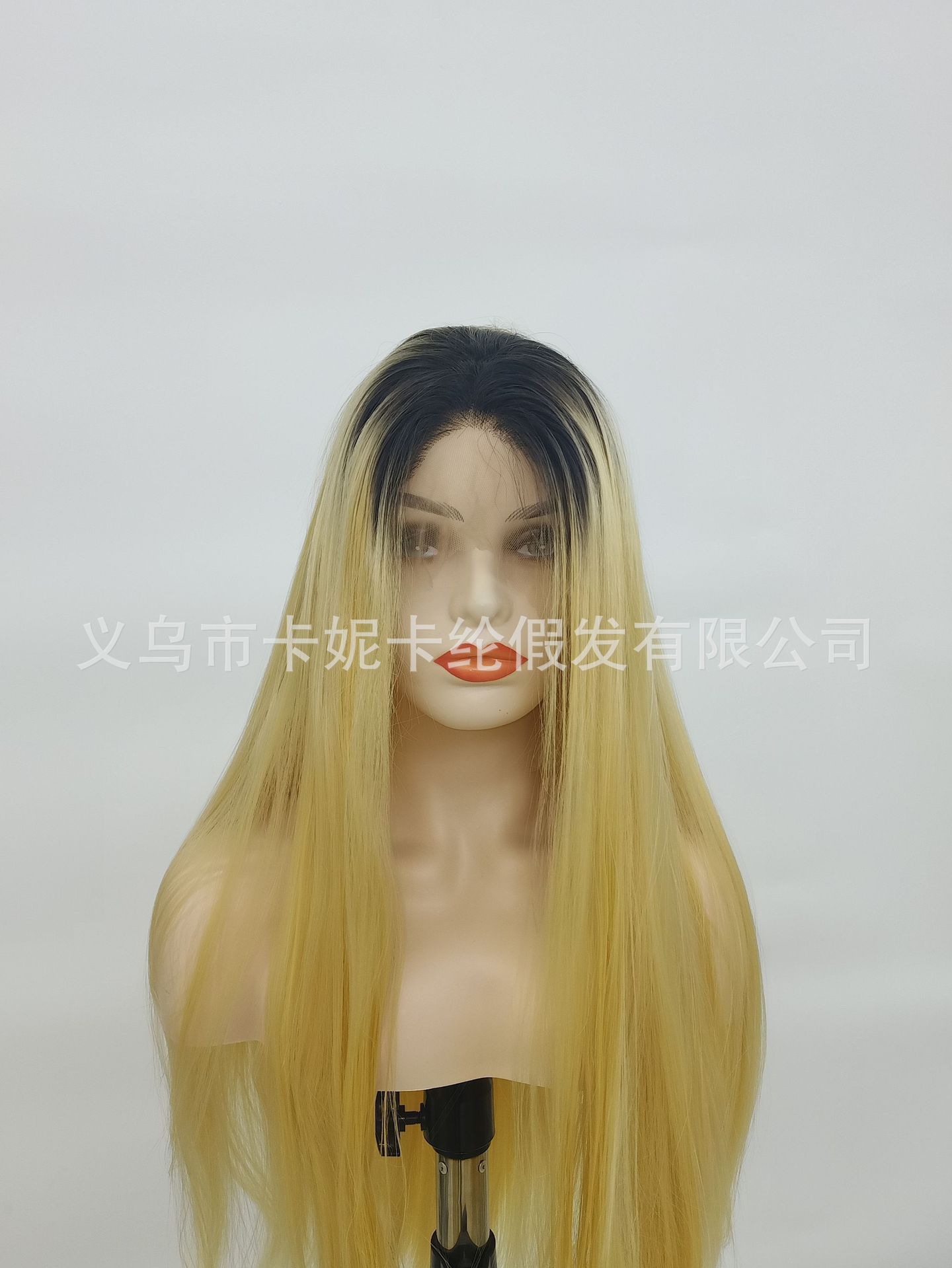 Newlook nuevo negro gradiente oro 360 lace wigs vendor cabeza frontal de encaje details Picture