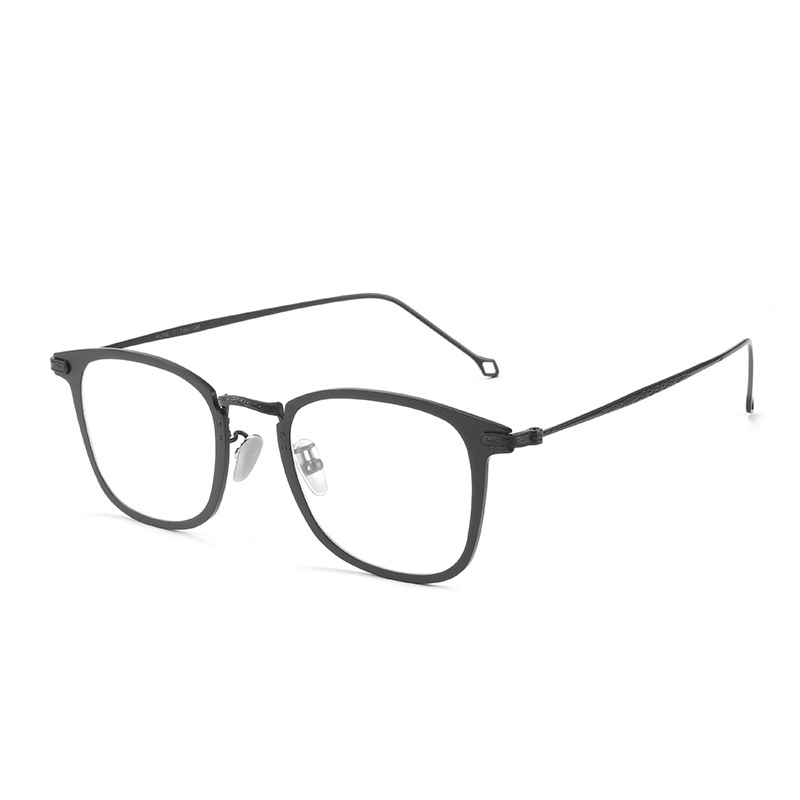 国货之光纯钛超轻近视眼镜框男士潮款商务休闲时尚复古全框眼镜架详情图5