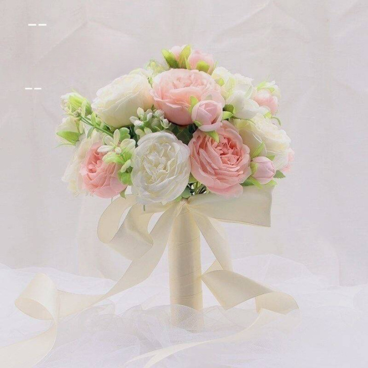 Forest-style wedding photography props, hand-held bouquets, hand-held bouquets for brides, Korean-style wedding, marriage certificate, simulated flower bouquets, only love Specification image