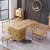 Homestay, home, office, Kung Fu tea table, tea ceremony, Zen tea table, tea table and chair combination, simple new Chinese-style coffee table details Picture