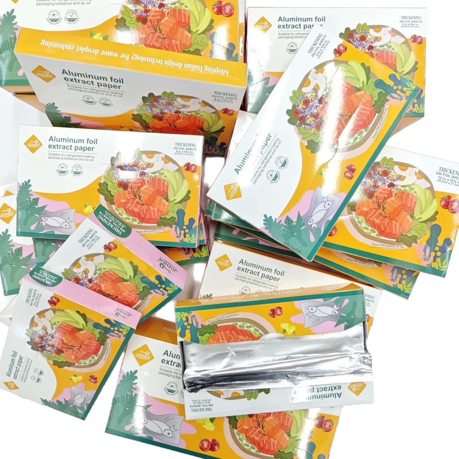 Aluminum foil锡纸烤箱家用烘烤空气炸锅纸铝箔纸烧烤箱烘焙用纸