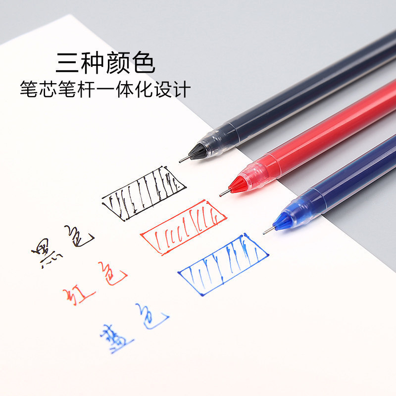 Large Capacity Giant Writing Neutral Pen Wholesale Student Office Quick-Drying Pen Needle 0.5Mm Exam Signature Pen Application Scenario