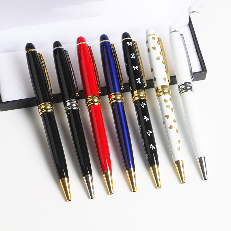 Wholesale of metal signature pens, wholesale of business office gel pens, laser engraving, logo printing, multi-color advertising pens details Picture