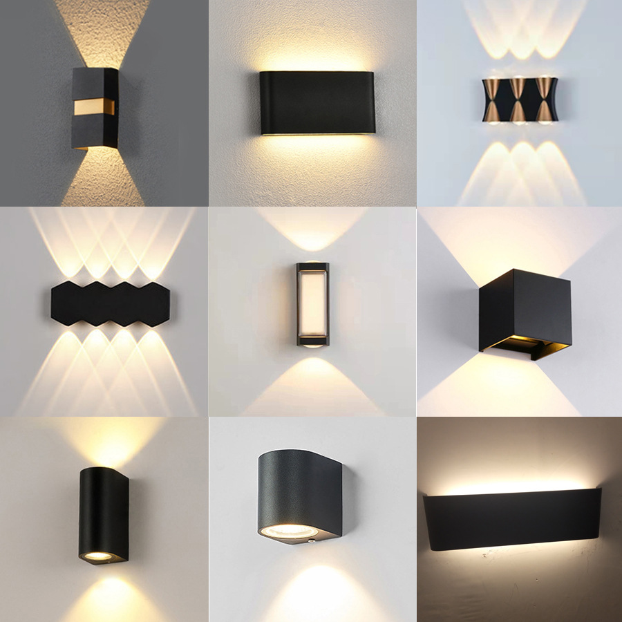 Simple courtyard gate entrance, exterior wall lamp, corridor bedroom, hotel bedside lamp, double-headed corridor, outdoor wall lamp, waterproof