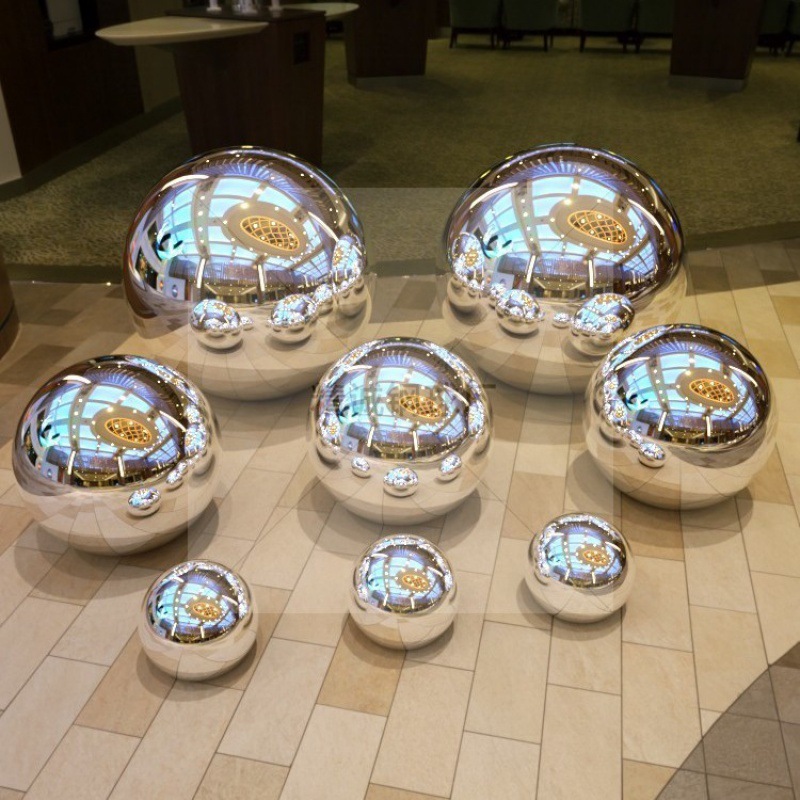 不锈钢球0.5mm精品不锈钢空心球镜面装饰304球亮光大圆球无缝浮球详情图1