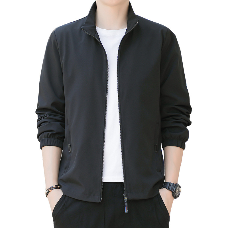 The 2023 new stylish and versatile jacket for casual and trendy men in spring and autumn is loose and suitable for wearing Item Picture
