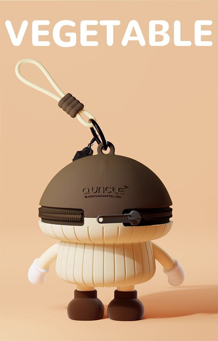 蔬菜系列迷你创意收纳包挂件呆萌表情包情绪可爱零钱包小男孩女生详情10