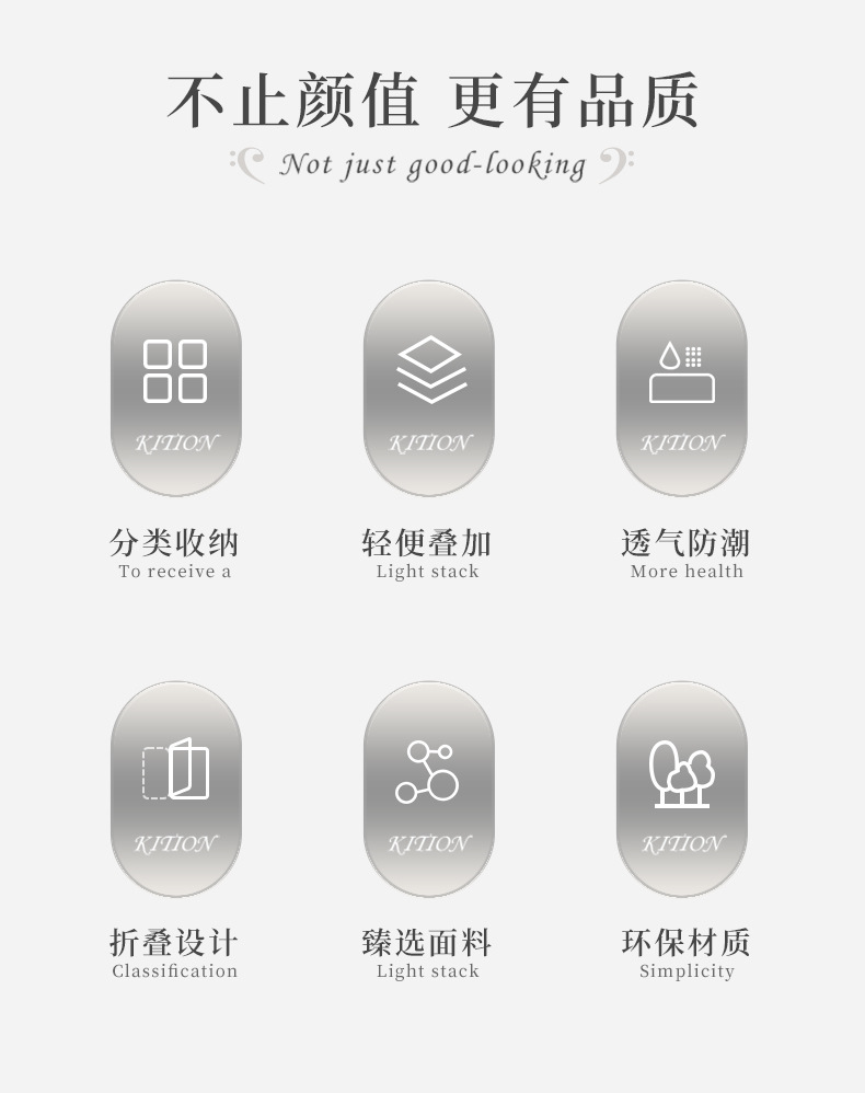 阳离子软盖收纳箱 带锁家用折叠收纳衣服箱子文件证件整理储物箱详情2