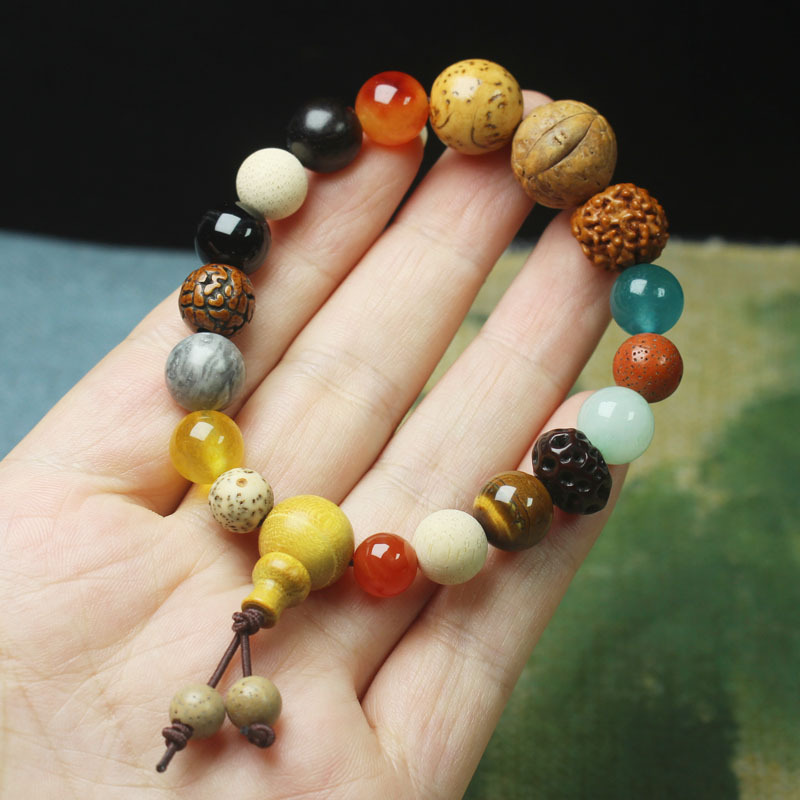 Lingyin New 18 Seed Bodhi Bracelet For Men And Women Couples 18 Seed Buddha Beads 18 Seed Polybodhi Wholesale Specification drawing