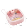 Convenient and creative push-button switch storage box, travel portable hairpin cotton swab storage box, multi-purpose small items set Item Picture