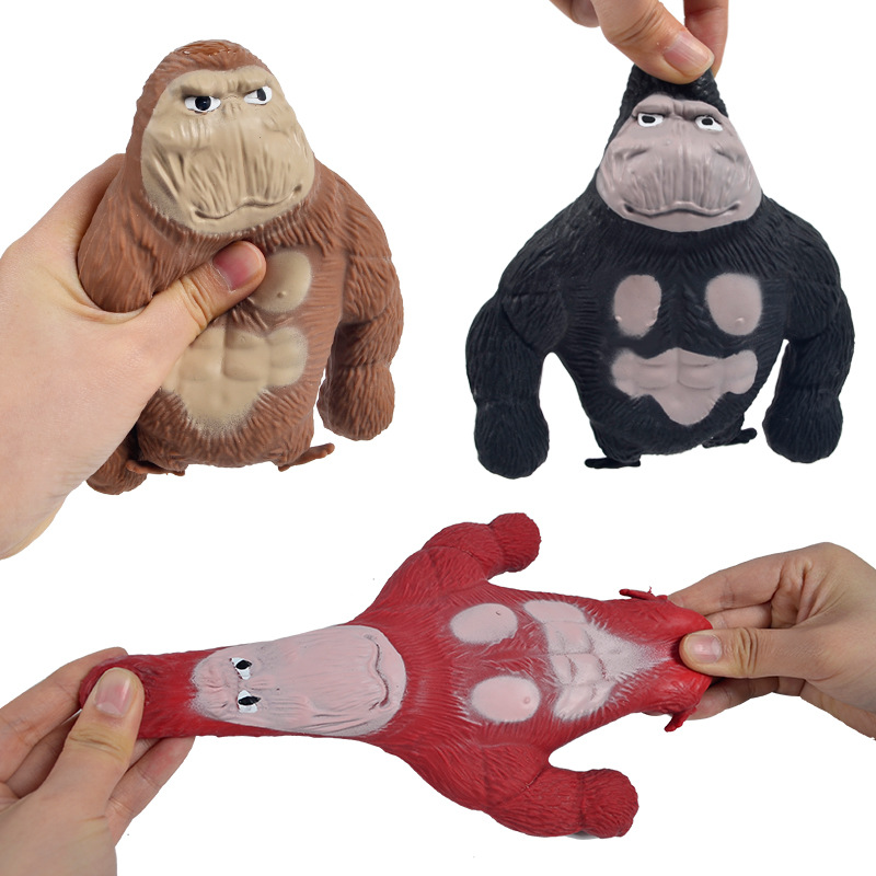 现货网红装沙大猩猩玩具捏捏乐拉伸减压沙包变形拍拍发泄解压玩具