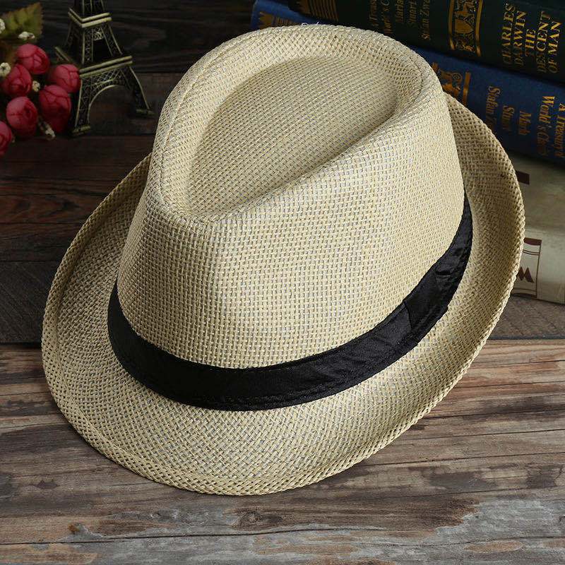Raffia Straw Hat For Men Summer Sun Hat Couple (Korean Version) Hat For Women Sun Beach Hat Family Style details Picture