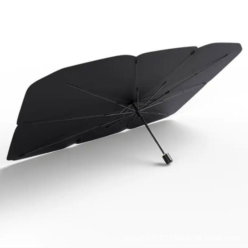Bulk wholesale of umbrella car sun umbrellas, Getaine front windshield sun umbrellas, sun protection, heat insulation, folding and light-blocking car umbrellas Item Picture