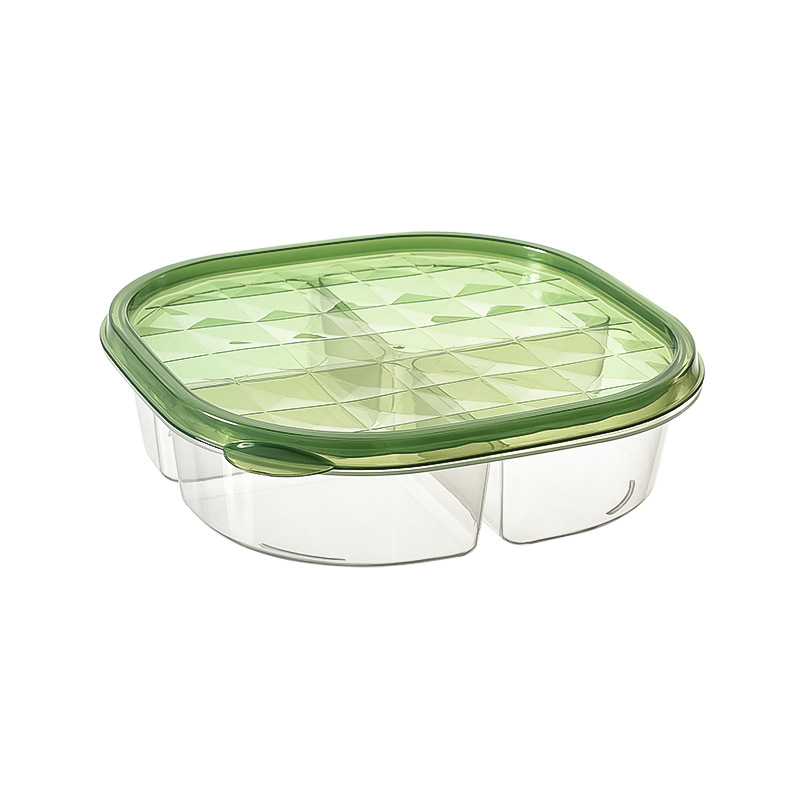 Food compartments box, grain and fruit classification box, refrigerator storage box, anti-odor-mixing preservation box, four-compartment preservation box Item Picture