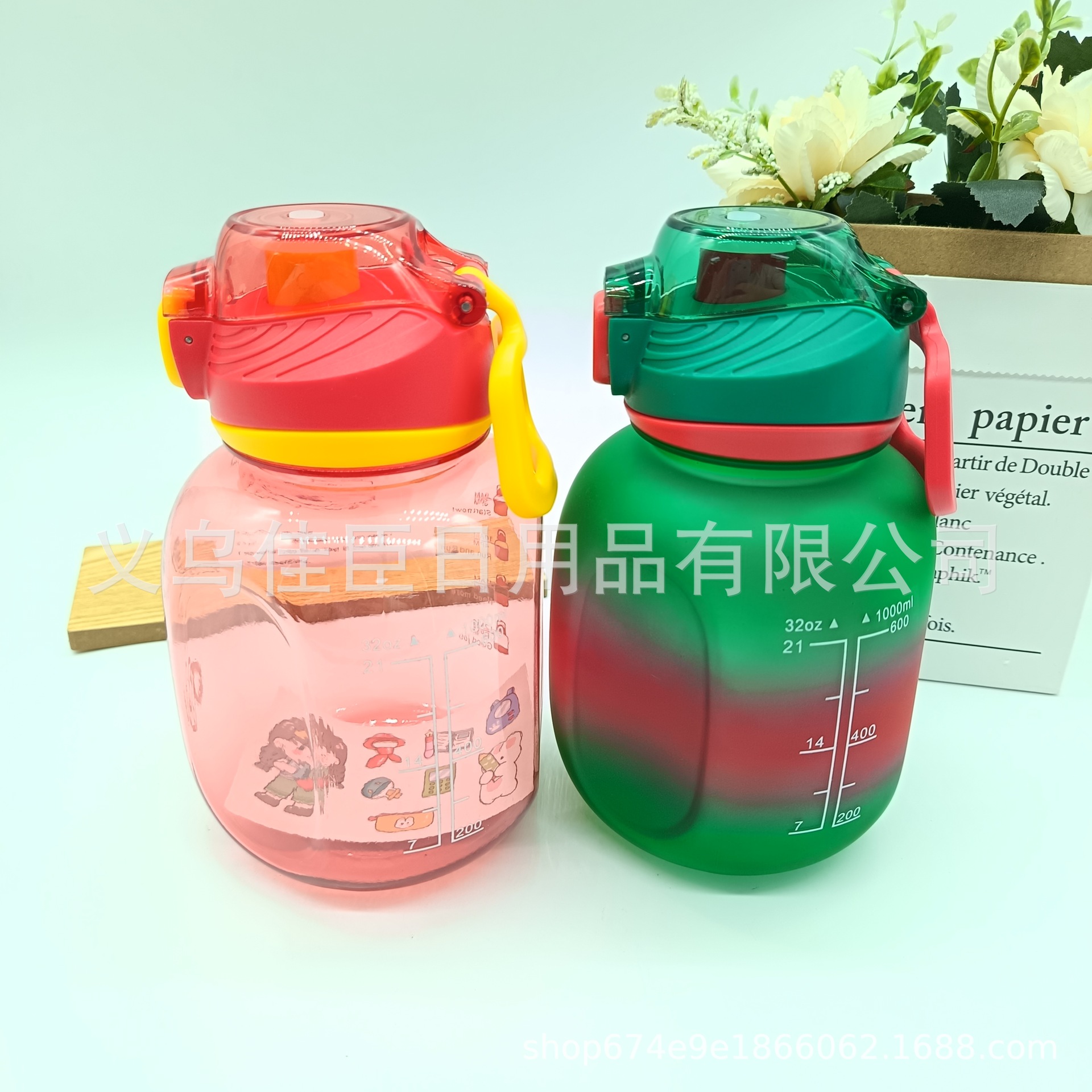 The cross-border best-selling tonton cup features a high appearance level, large capacity, and can be carried by hand. It is a portable water cup for students, office workers, and sports water bottle details Picture