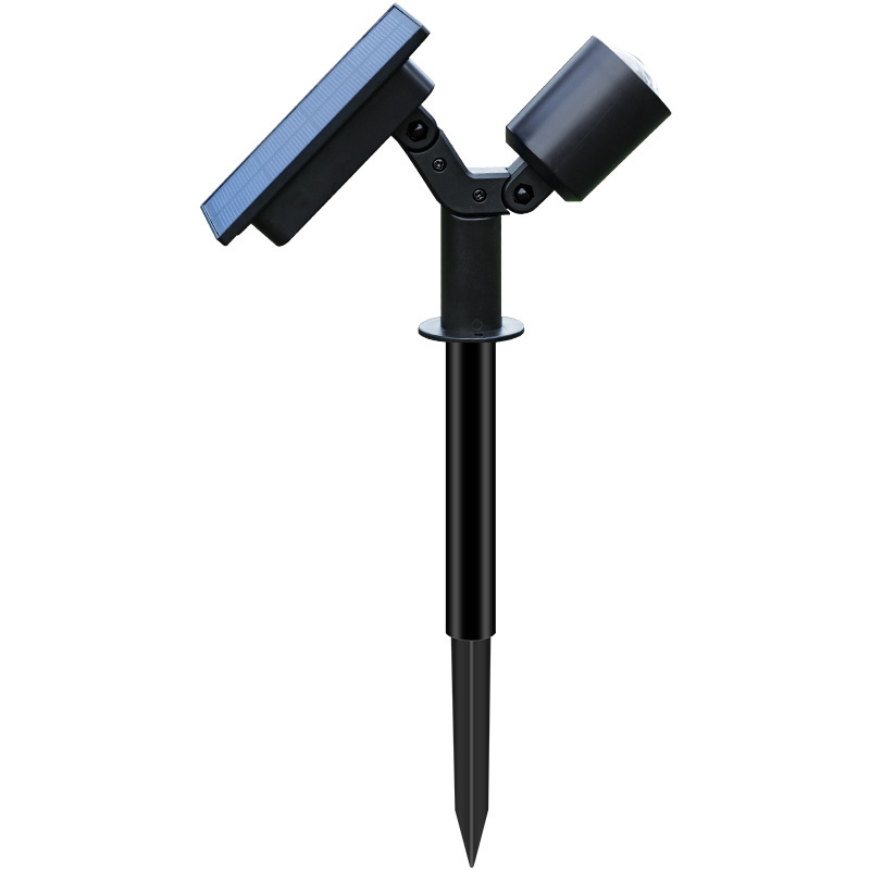 New solar-powered lawn lights, outdoor courtyard decorative ground lights, adjustable solar spotlights for yard and road lighting Application Scenario