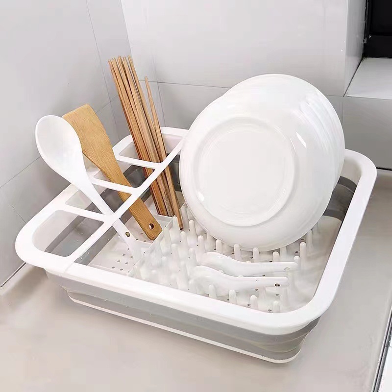 多功能可折叠/伸缩沥水碗架/餐具沥水架细节图
