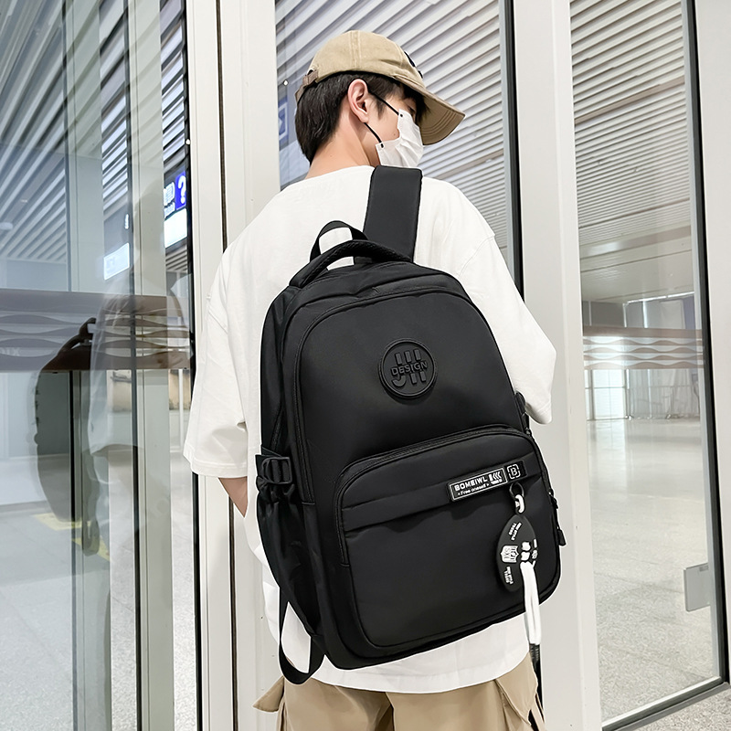 Schoolbag for boys, high school students, large capacity, 2025 new trendy brand backpack, lightweight backpack, college students' trend details Picture
