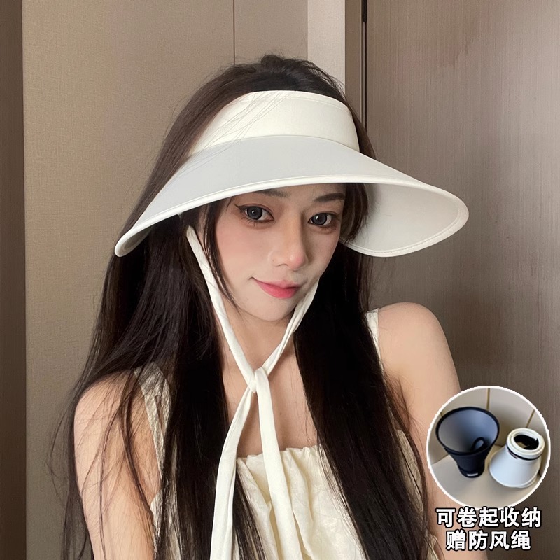 Sun hat, summer UV protection, oversized brim, cycling sun hat, new style, open-top sun hat for women Application Scenario