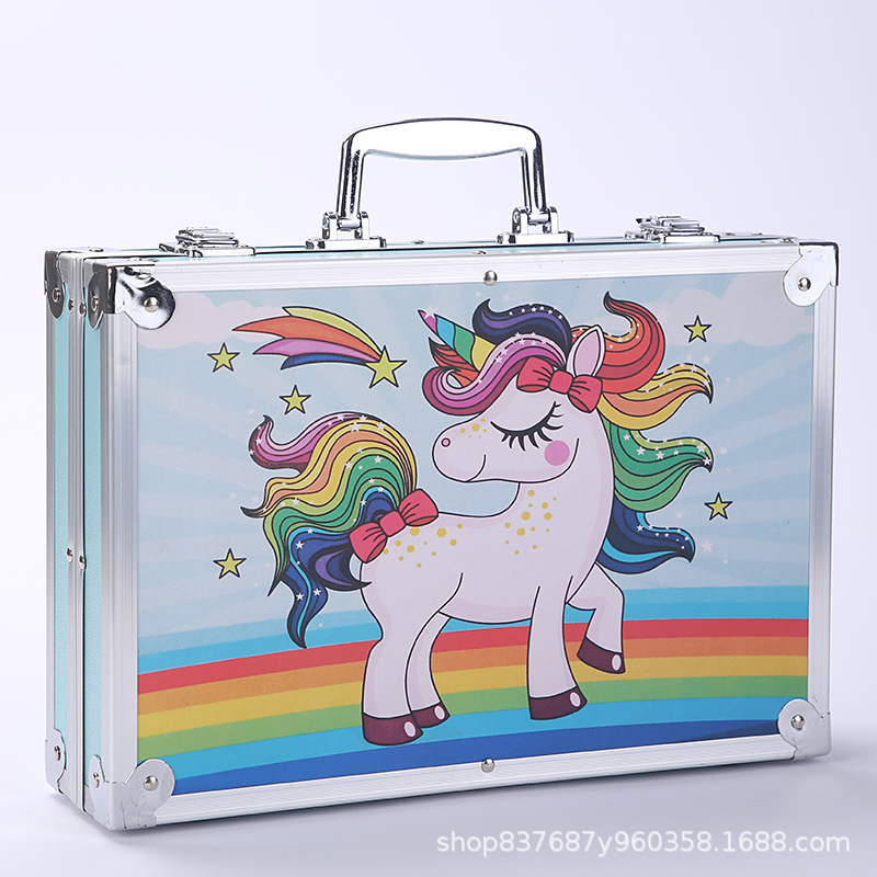 145 Aluminum box double-layer brush set Children's art painting gift watercolor pen set Application Scenario