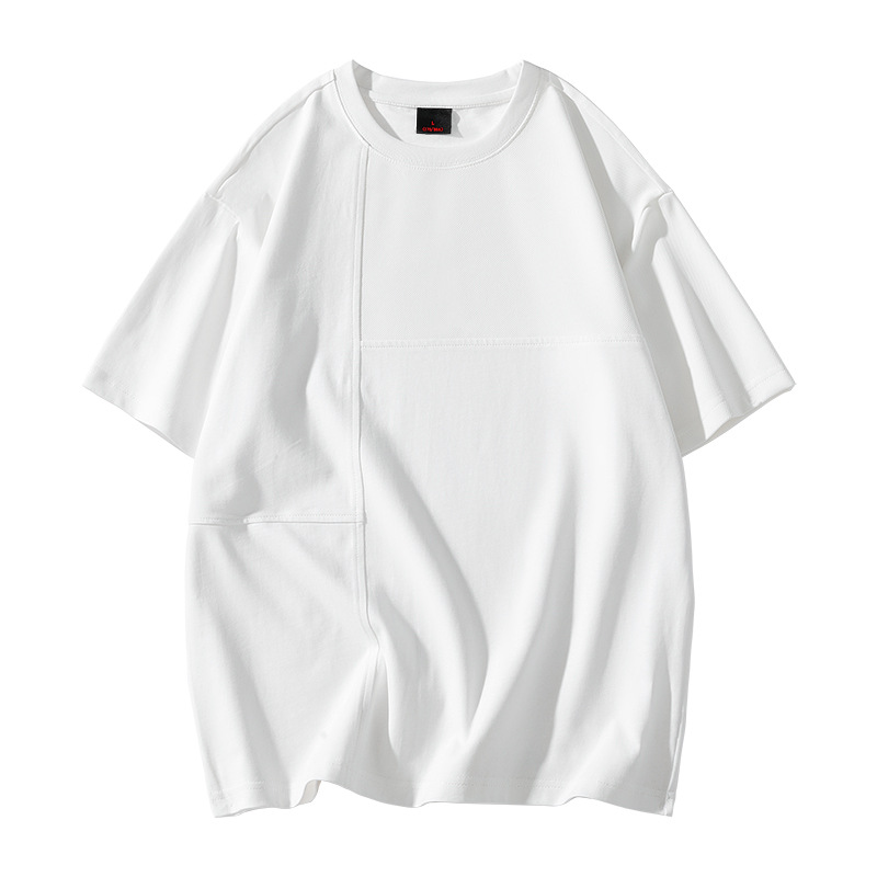 American short-sleeved T-shirt for men, a summer trendy brand with a simple design sense. It is a breathable and loose round-neck T-shirt made of ice silk Item Picture