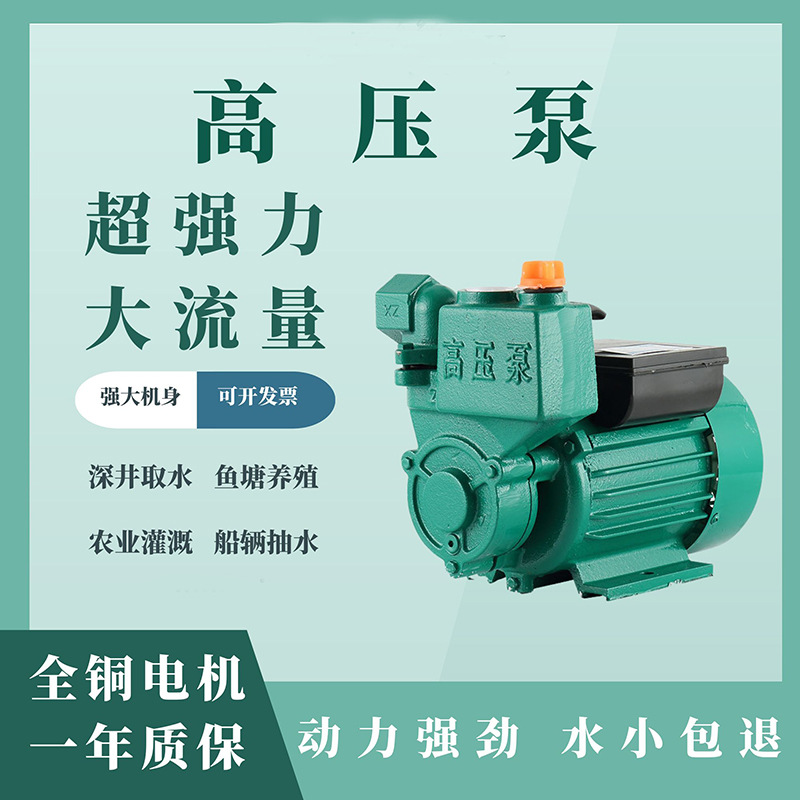 自吸泵家用抽水机小型高扬程220V水井自来水自动增压泵静音抽水泵