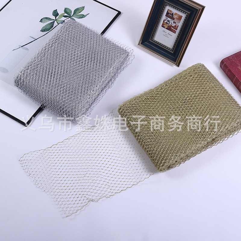 25CM wide Russian European and American face gauze cap veil net fabric for trimming net fabric DIY hair accessories Specification image