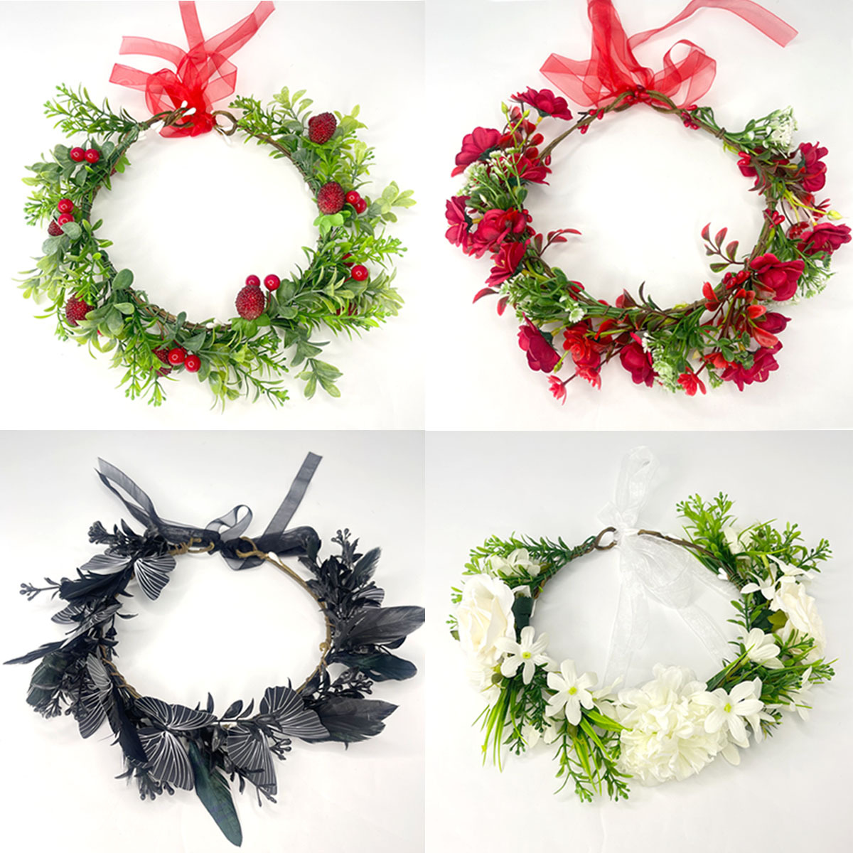 Hot-selling forest-themed sunflower wreath hair accessories, carnival festival party simulation flower accessories, travel photo hair bands wholesale Application Scenario