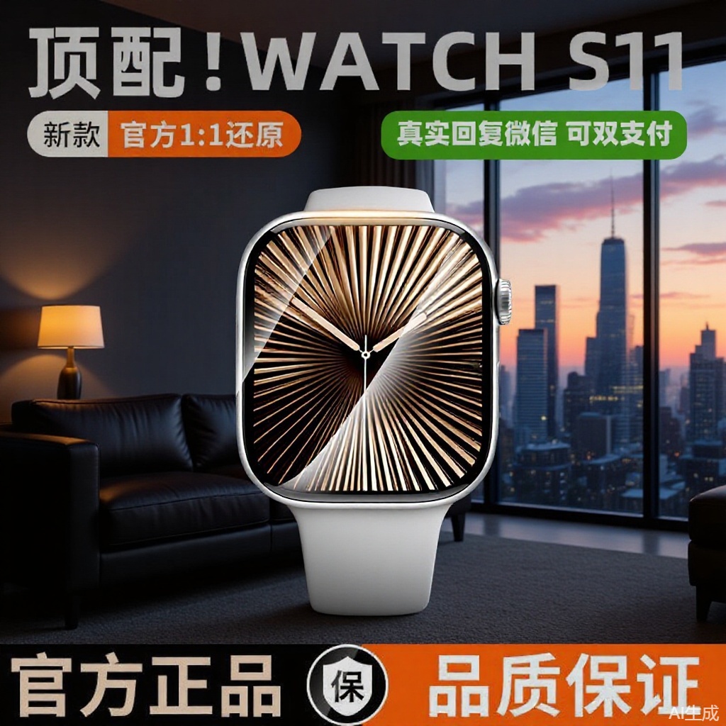 华强北2025新款watchS11智能手表微信回复S10心率血氧运动蓝牙手