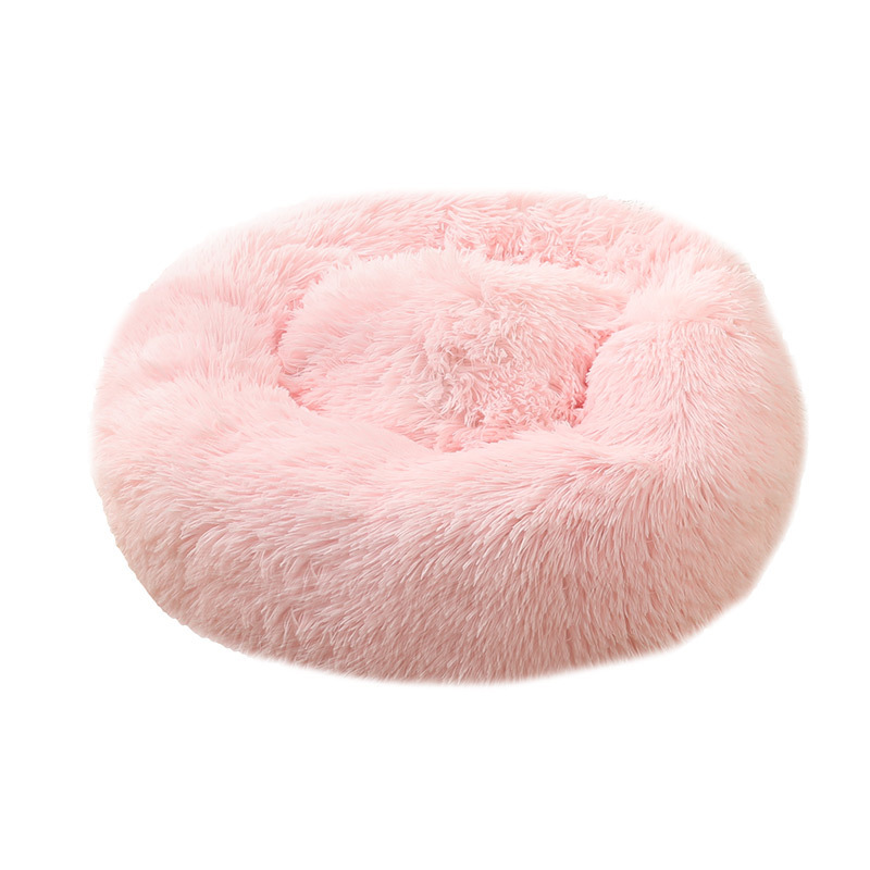 New and fashionable pet deep sleep plush round bed pads, large, medium and small dog and cat beds in stock, factory direct sales Item Picture