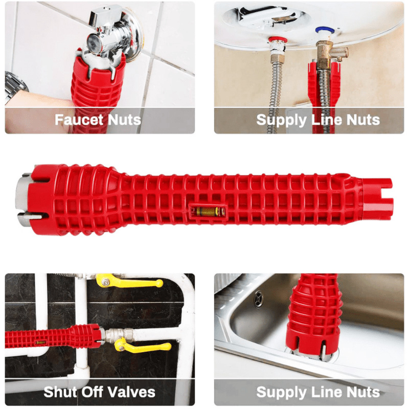 Bathroom Wrench Plumbing Installation Tool Multifunctional Household Water Pipe Faucet Angle Valve Sink Repair Removal Wrench Application Scenario