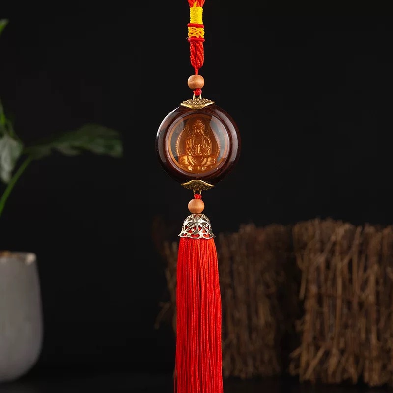 New national trend pendants, double-sided car hangers, creative alloy decorative items for interior rearview mirrors, factory direct sales, national trend details Picture