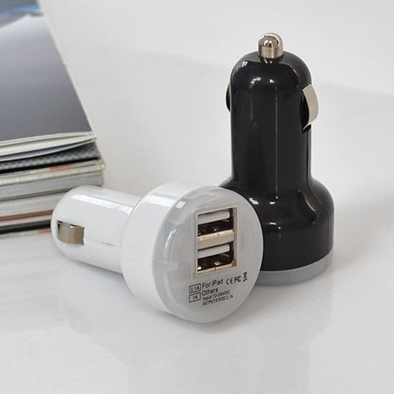 Wholesale USB car charge head double car charge head car charge head two yuan source