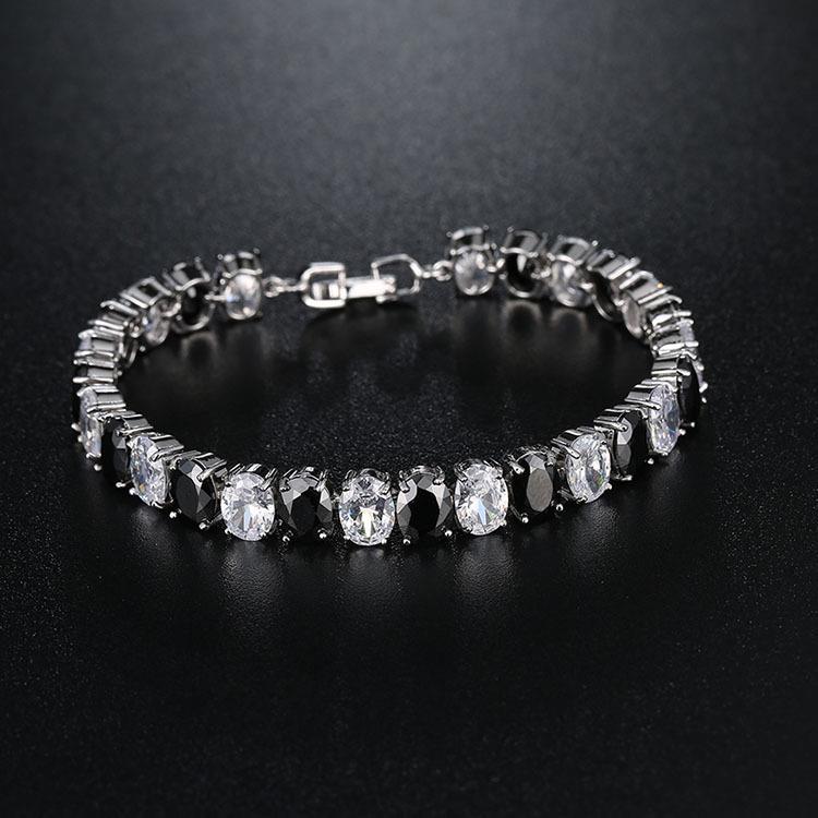 European and American zircon bracelets, colored candies, colored bricks, zircon bracelets, water best friends, girls, couples, wedding banquet bracelets, girls Application Scenario