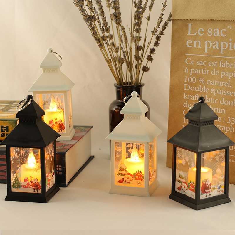 Wholesale of small wind lamps, candlestick lamps, ornaments, decoration props, cross-border wholesale of Nordic Instagram Christmas decorations, glowing Specification image