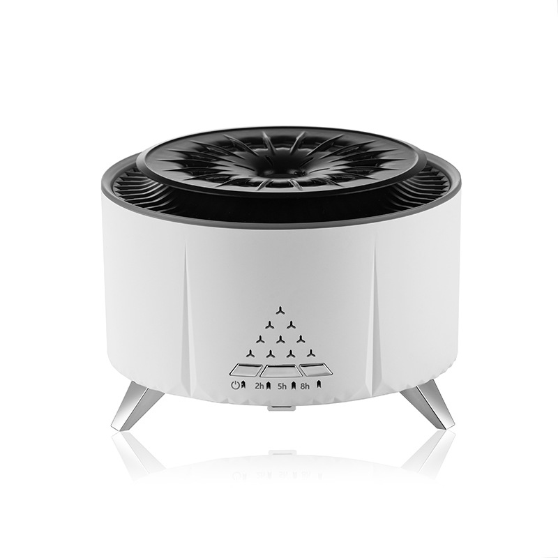 Bluetooth Impression Humidifier White Noise Decompression Jellyfish Flame Aroma Diffuser Left Fog Amount Essential Oil Diffuser Item Picture
