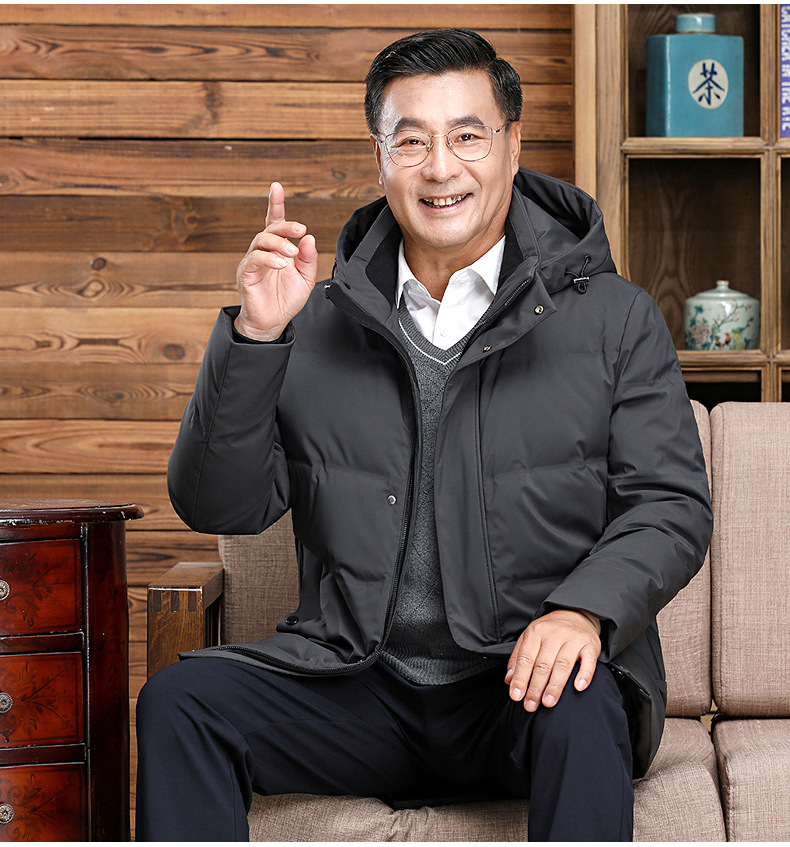 中老年羽绒服男中长款爸爸装加厚冬款父亲爷爷装大码短款保暖外套详情9