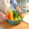 Processing Custom Home Kitchen Double Washing Vegetables Drain Basket Plastic Fruit Basin Fruit And Vegetable Placing Basket Filter Basket Application Scenario