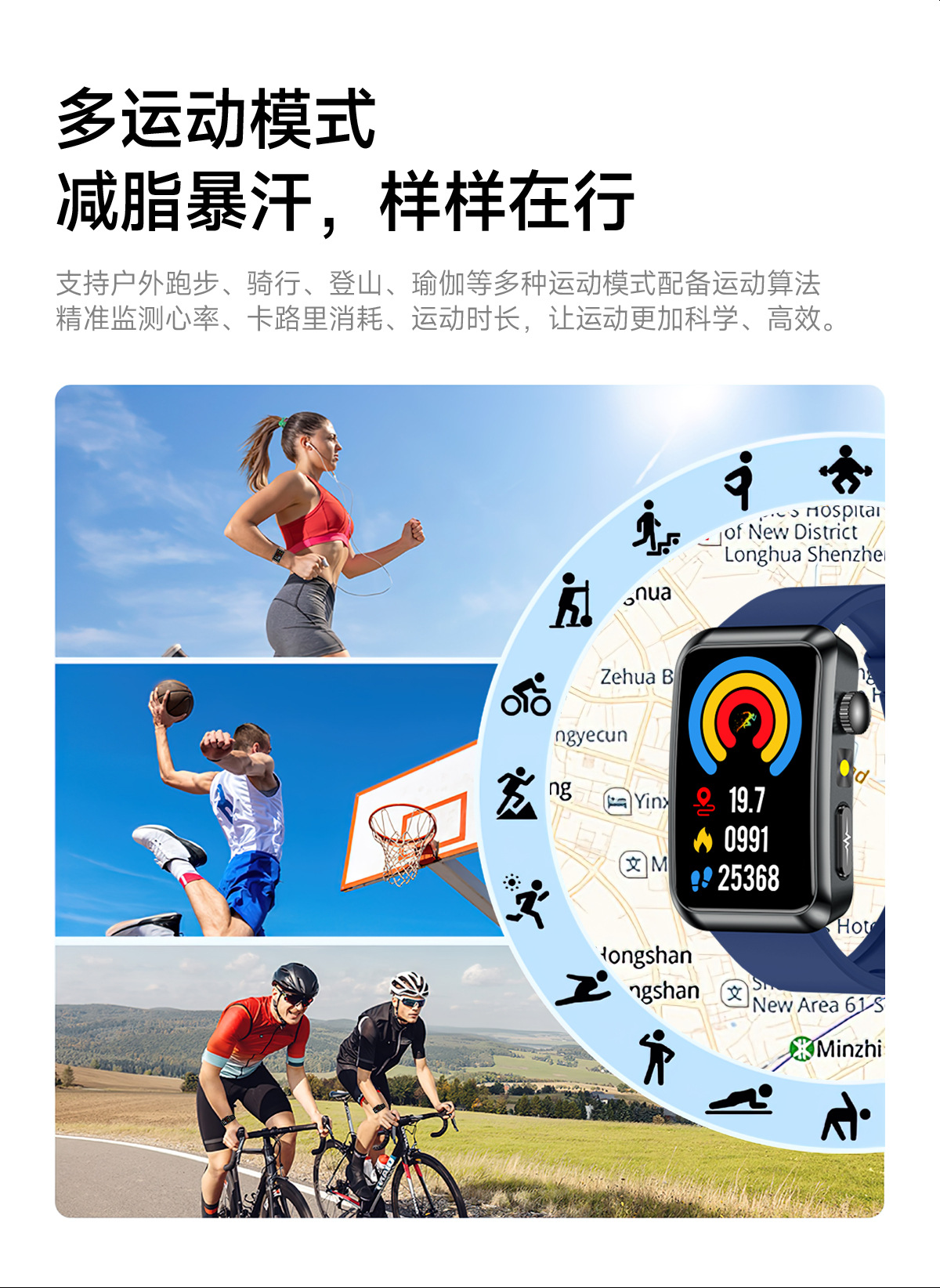 跨境TK77智能手表ECG血糖尿酸血脂检测皮电测试SOS运动健康手表详情31