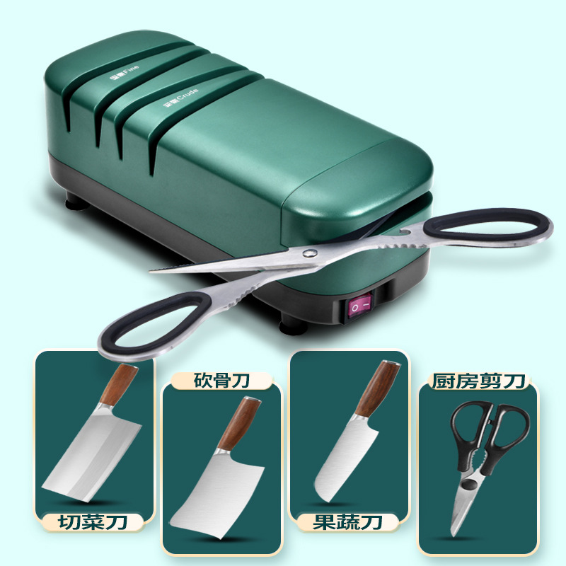 Electric Knife Sharpener High-Precision Multi-Functional Home Whetstone Automatic Kitchen Knife Scissors Knife Sharpener Tool Sharpener details Picture