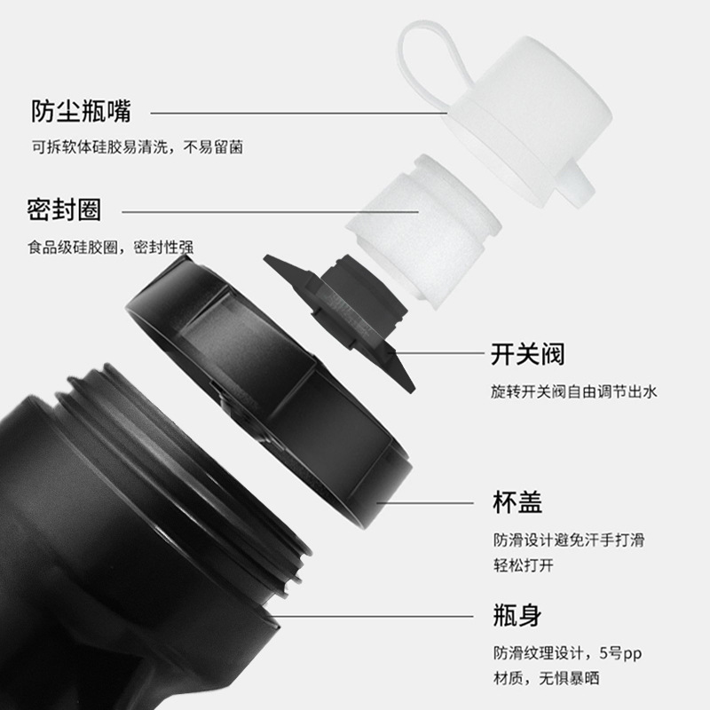 运动水壶实物图