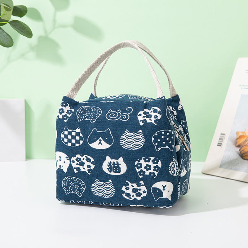 Factory direct supply lunch boxes, handbags, insulated lunch bags, student lunch boxes, handbags. Fashionable and simple for bringing meals to work details Picture
