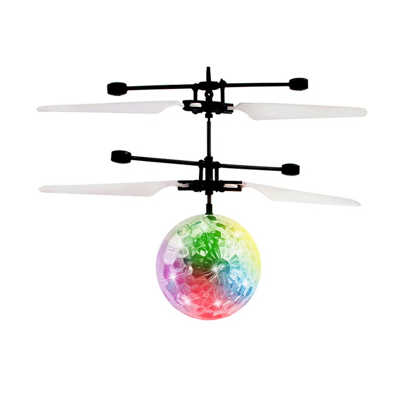 Cross-border hot sale sensor aircraft música levitación siete bolas de color control remoto avión vuelo hada brillante pequeña bola mágica juguetes de fábrica Specification image
