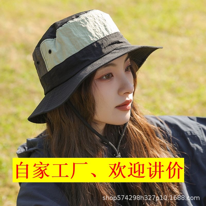 Fisherman Hat Summer New 2024 Hat Women's Quick Dry Waterproof Super Thin Cross-Border Live Hiking Hat Men's Fishing Hat details Picture