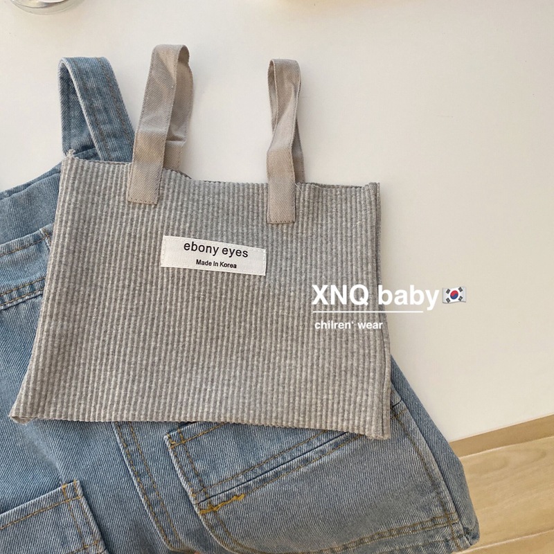 Girls' denim overalls and shorts, Korean children's clothing, loose capri pants for boys and girls, casual pants for girls, summer details Picture